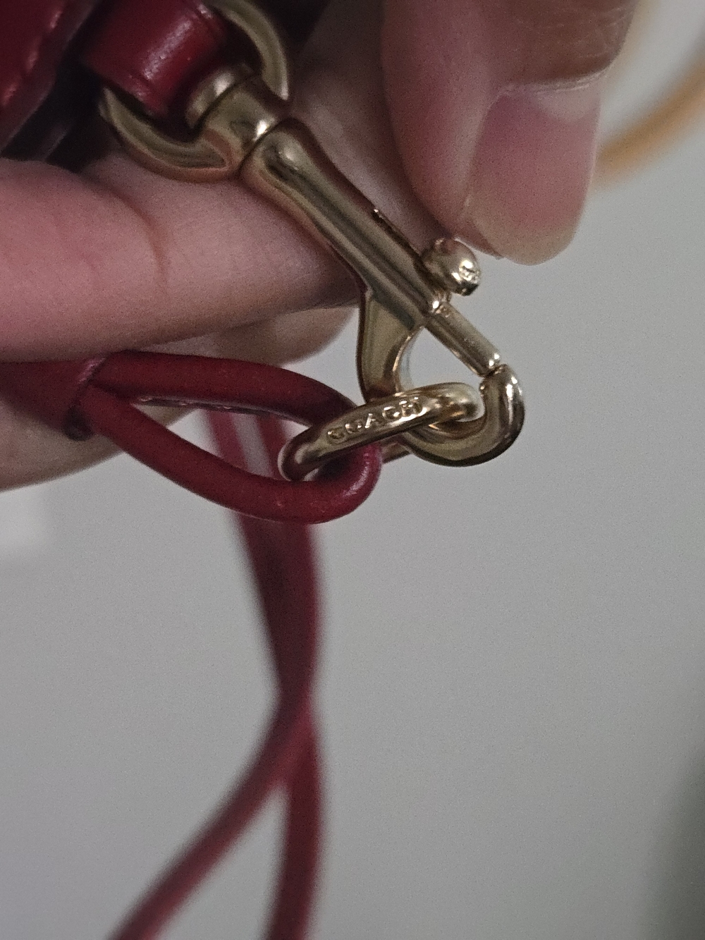 Coach Red Lanyard - Picture 5 of 5